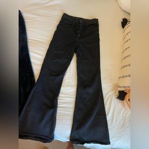 American Eagle, high rise black Flare Jeans